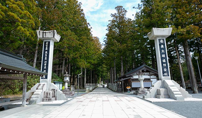 The approach to Okunoin Temple image